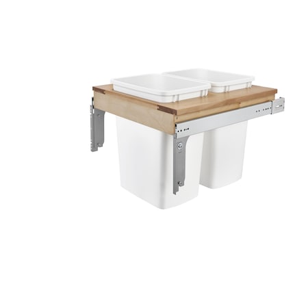 Rev-A-Shelf Maple Veneer, Light Brown, 20.75 in W, 17.88 in H, 22.75 in D, 22.75 in L, Light Brown 4WCTM-24DM2-162